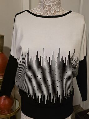 Alfani Black & White Sweater